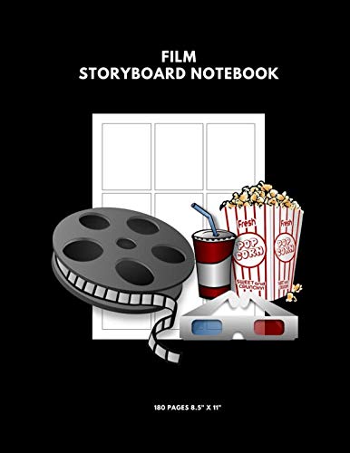 Film Storyboard Notebook: Storyboard Template :Cinema Notebook; 9 Frames Per Page Ideal For Filmmakers, Advertisers, Animators; 8.5 X 11 Inches 180 Pages