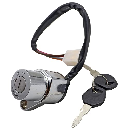 Image of SecosAutoparts Ignition Key Switch Lock Set Fit for Suzuki VS600 VS700 VS750 VS800 1985-2005 Fit for Suzuki LS650 Savage Boulevard S40 1986-2004 Fit for Suzuki VS1400 Boulevard S83 1987-2009