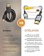 SNOWKIDS HDMI 2.1 Kabel 2meter Zertifiziertes, HDMI Kabel 10K 8K 48Gbps Highspeed 8K@60Hz 4K@120Hz 7680P DTS:X,HDCP 2.3,HDR 10,eARC, Kompatibel mit PS/5/4/3 HDTV Monitor