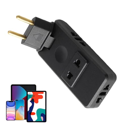 Adattatore elettrico per Europa,Adattatore per presa europea - Adattatore per caricabatterie da viaggio con presa a muro portatile 4 in 1, da viaggio con presa europea ruotabili a 180° per ta