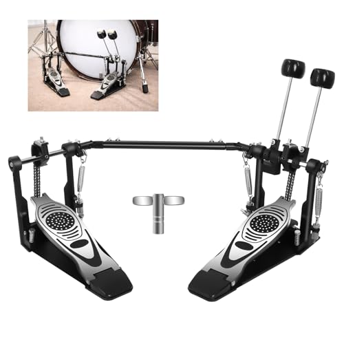 Heavy-Duty Double Bass Drum Pedal with Adjustments