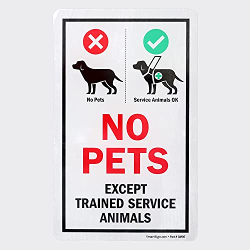 Autocollant vitre No Pets pour commerce 20x13 cm