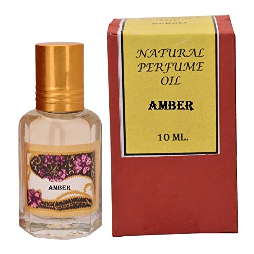 Natural Roll-On Attar Perfume Oil Alcohol Free Long Lasting Amber Fragrance- 10ml, Pack Of 1 image 2