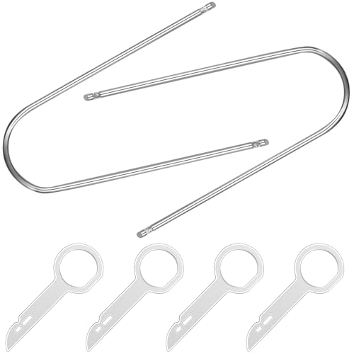 Radio Removal Tool Kit for Ford, Volkswagen, Audi, Mercedes Car Pry Tools, Most Car CD DVD Audio Frequency Converter Stainless Steel 6PCS