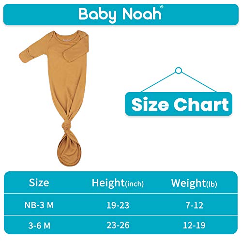 Newborn Baby Knotted Gown, Super Soft Silky Infant Long Sleeve Sleeper For Baby Girl And Boy Sleeping Bag With Hat #TOP6