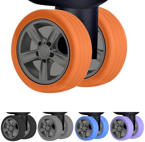 10 Pack Luggage Wheel Covers, Silicone Silent