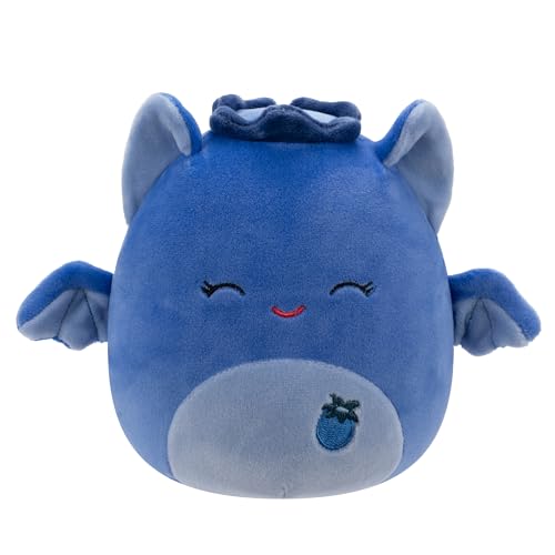 Image of Squishmallows Original 5-Inch Bessie Blueberry Bat - Official Jazwares Plush