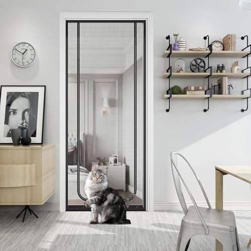 Moustiquaire pour chatière multicolore 150x220cm à double fermeture éclair