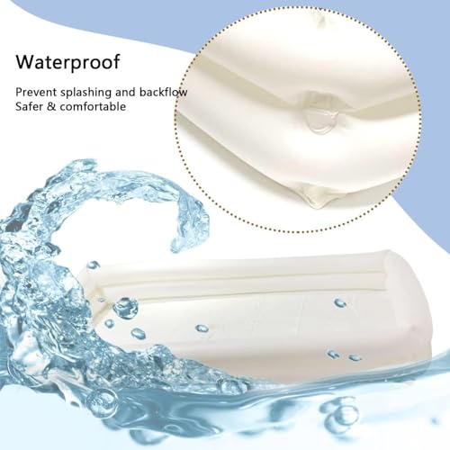 Vasca da bagno gonfiabile per doccia, ausilio per il bagno per anziani, disabili e pazienti costretti a letto, portatile, facile da usare per la cura della casa
