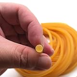 a rope used as a lasso or for tethering  easyhaha Solid Elastic Rubber Without Hole Diameter 4.5-5-6MM Natural Latex Yoga Rope Used For Sports Exercise and Fitness (Color : 6mm Natural 5meters)