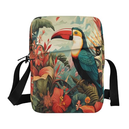 messenger bag cute mens shoulder bags crossbody Purse For Teens Adjustable Strap for work work - Tropical Blue