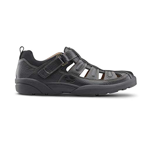 Dr. Comfort Fisherman Men's Therapeutic Diabetic Extra Depth Sandal: Black 12.0 Wide (E/2E)4