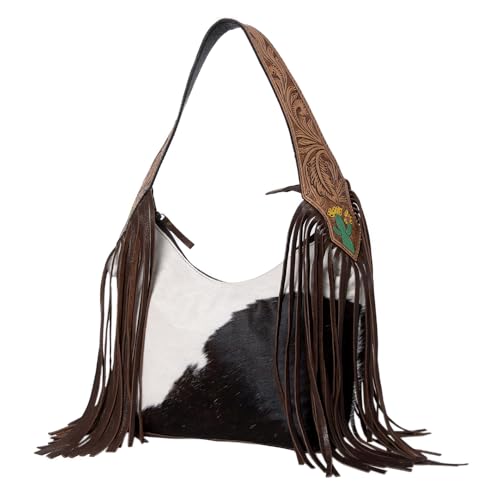 American Darling Hobo Hand Tooled Hair On Genuine Leather Western Women Bag | Handbag Purse | Leather Hobo Bag | Hobo Bags for Women | Hobo Purse | Cute Hobo Bag