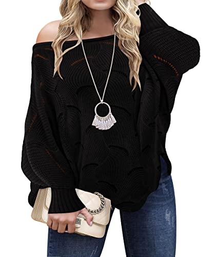 Image of RITERA Women Plus Size Soft-Touch Sweaters Casual Lightweight Crewneck Soft Knit Oversized Pullover Loose Fit Fall Jumper Top