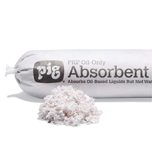 Image of PIG Oil Absorbent Sock - Oil-Only Absorbent Sock - 4 Pack - 3 inch x 48 inch Sock - Absorbs up to 1 Gallon per Sock - PM50055