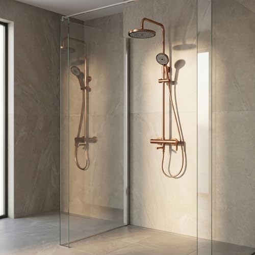 Kit de douche Rea Arcos d'exception en laiton et cuivre brossé - 5