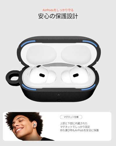 Spigen AirPods Pro 3 ケース ヴォールト ACS09826 (マット・ブラック) の商品画像 3