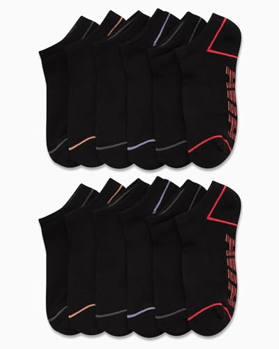 Image of Avia Womens No Show Socks - 12 Pack Soft Stretch Moisture Wicking Athletic Low Cut Socks for Women (Size 4-9, Extended: 9-12)