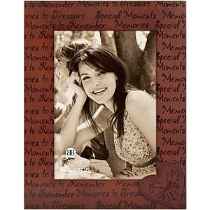 KADE HEART Sentiments mahogany frame by BurnesÂ - 5x7