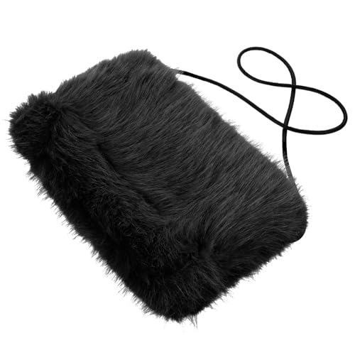 Holibanna Hand Warmer Muff for Women Imitation Fur Hand Muffs Warm and Comfortable Winter Accessory for Cold Weather