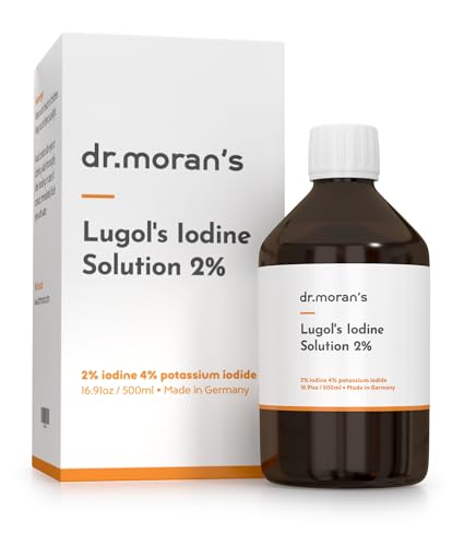 LUGOL'S Iodine 2% Solution | USP/PH. EUR. | 16.91oz | Made in Germany