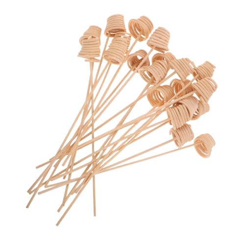 MUELODSIC 20piezas Varillas Difusoras De Ratán Complementos De Aromaterapia Varillas para Difusores Espirales