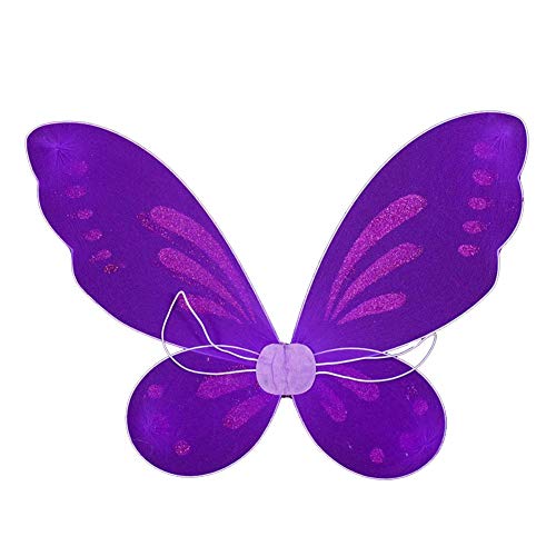 Dushi Butterfly Fairy Wings Dress Up Wings Birthday Party Favor Accessory Halloween Costume Purple