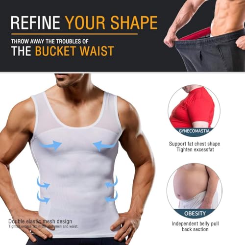 Shapeluv Tank Top Men, Men's Compression Vest Sleeveless Body Shaper,Shaperluv Tank 2.0 Mens Big and Tall3