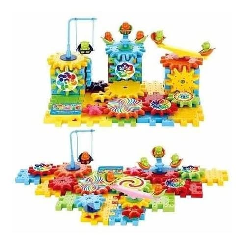 Steamtoy Engrenagem Maluca bloco de Engrenagens Coloridas – 81 peças, multi-colored, Tamanho único