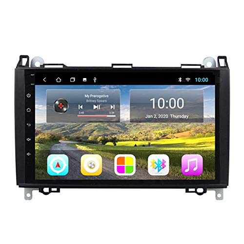 Autoradio Android Auto Navigation Stereo Autoradio Bluetooth/USB/WiFi/SWC Inklusive Rückfahrkamera für Mercedes Benz B W245 B150 B160 B170 B180