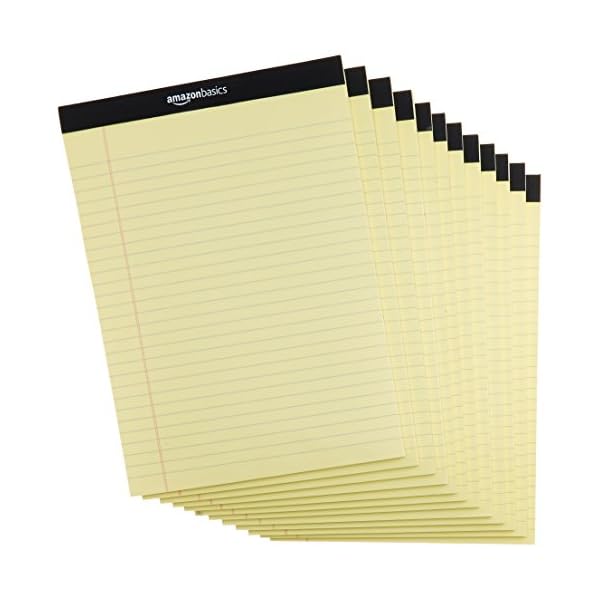 Amazon-Basics-Wide-Ruled-Lined-Writing-Note-Pad-85-inch-x-1175-inch-Canary-600-Sheets-12-Pack-of-50 Amazon-Basics-Wide-Ruled-Lined-Writing-Note-Pad-85-inch-x-1175-inch-Canary-600-Sheets-12-Pack-of-50