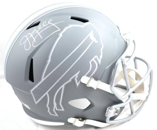 Jim Kelly Autographed Buffalo Bills F/S Slate Speed Helmet-Beckett W Hologram