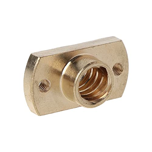 Lysee 3D Printer Parts & Accessories - T8 nut Pitch 2mm Lead 8mm Brass T8x8mm Flange Lead Screw Nut for CNC Parts