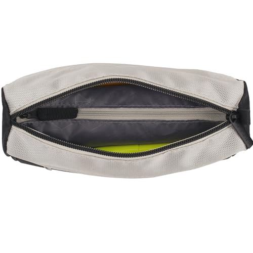 Image of Five Star Pencil Pouch, Pen Case, 9-Pocket Zipper Pouch, Storage Organizer for School Supplies Earbuds Chargers Cables Makeup, Black /Grey (505600A-ECM) (Pack of 12)