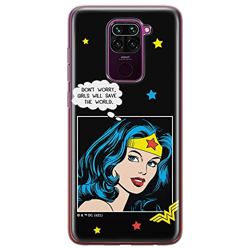 ERT GROUP mobile phone case for Xiaomi REDMI NOTE 9 original and officially Licensed DC pattern Wonder Woman 028 optimally adapted to the shape of the mobile phone