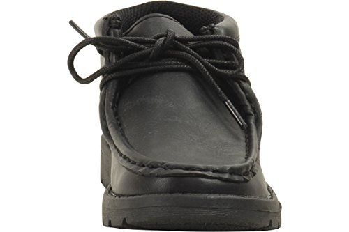 Boy's The App Pro Ankle Boots School Uniform Shoes (11 - Little Kid, Black)2