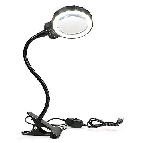ALeaf Magnifying Glass Lamp ,Magnifying Glass for Reading, 3X LED