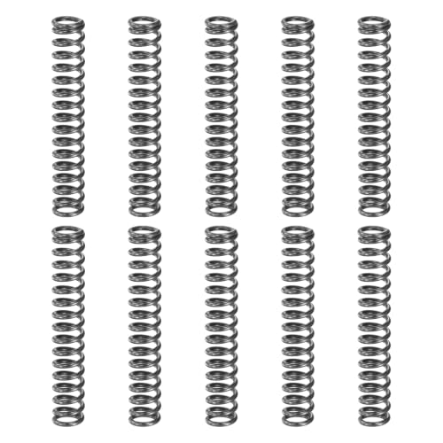 uxcell 10Pcs Compression Spring 8mm OD 1.2mm Wire Size 50mm Free Length