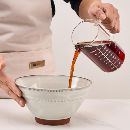Vaso medidor de vidrio 500 ml con marcas claras miniatura 3
