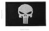 YINGSC 4 Pieces Skull Punisher Patch Dead Skull Patch Tactical Embroidered Patchs Hook and Loop Applique for Military Uniform Tactical Bag Jacket Jeans Hat #3