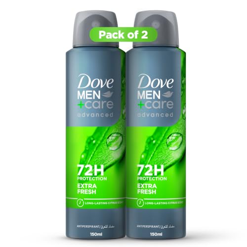 DOVE MEN+CARE Antiperspirant Deodorant Spray Extra Fresh 150ml x 2
