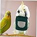 Abaodam Christmas Parrot Costume Holiday Bird Clothes for Small Pets Adorable Cosplay Outfit for Cockatiels and Parrots Comfortable Unique Design for Festive Celebrations