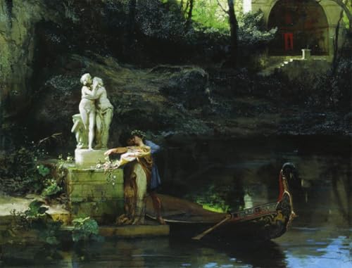 Pintura arte lienzo Seguendo l'esempio degli dei Siemiradzki cuadro decorativo oficina 60x90