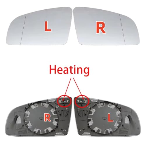 Rétroviseur extérieur verre dégivrant anti angle mort pour A4 B6 B7 A6 C6
