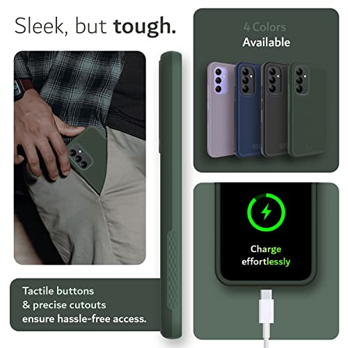 Image of TUDIA [MergeGrip Designed for Samsung Galaxy A54 5G Back Cover (2023), [Drop Tested] Dual Layer Shockproof Slim Military Grade Non-Slip Tough Heavy Duty Protection - Pine Green