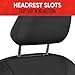 Motor Trend AquaShield Waterproof Front Seat Covers, Black Seat Covers for Cars – Neoprene Front Car Seats Cover, SUV Seat Covers Protector - Car Interior Cover for Auto, Trucks, & Dog Owners