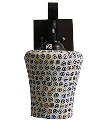 ONECYA ROYAL FANCY Round Wooden Wall Light/Wall Hanging Lamp for Bedroom, Pendant Light Indoor and Outdoor Electric (Pack of 1) Downcya035