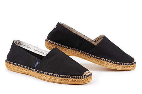 VISCATA Sitges Espadrille Canvas Spain Handmade Men's Shoes with Breathable Organic Cotton Canvas 100% Natural Jute Midsole and Durable Rubber Sole for All Casual Occasions
