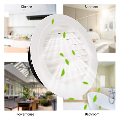Couvercle de conduit de diffuseur blanc rond anti-refoulement design épuré Riloer