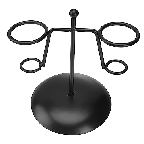 Yardwe 1 Pc Puesto De Helados Soporte De Exhibición De Cono Cucurucho De Helado Puesto De Pasteles Soporte Metalico Puesto De Cupcakes Planchar Postre Rejilla Para Papas Fritas